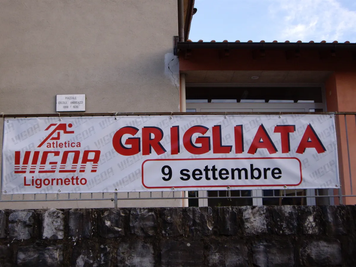Striscione stampato per l'Atletica Vigor Ligornetto